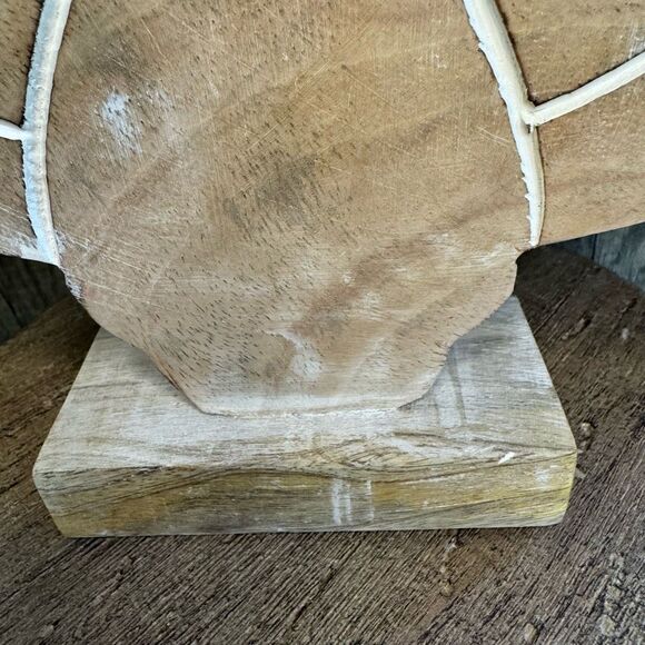 Rustic Turkey Thanksgiving Decor Mango Wood NEW FAST SHIP - Picture 3 of 6